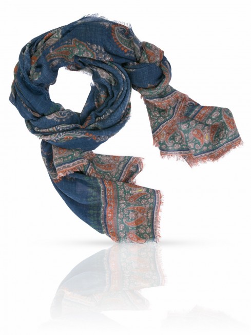Палантин Унисекс W70.TW4-SK141/BLUE